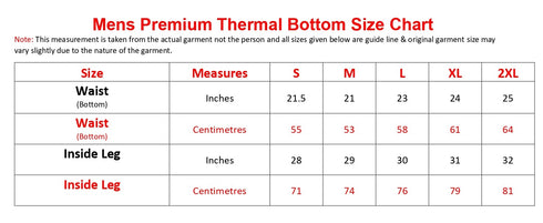 2 Pack Mens Premium Quality Thermal Bottom