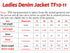 Ladies Long Sleeve Stretchable Denim Jacket