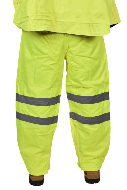 Hi Viz Yellow Padded Trousers - 5/10 Pack