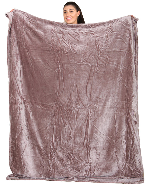 Large Faux Fur Warm Fleece Throw