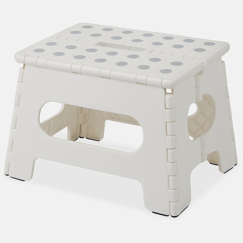 Foldable Plastic Step Stool with Non-Slip Surface
