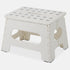 Foldable Plastic Step Stool with Non-Slip Surface