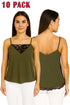 Women's Sleeveless V-Neck Summer Top - 10/20 Pack