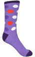 Women’s Colorful Polka Dot Socks – Fun Crew Socks Multipack (3, 6, 12 Pairs)