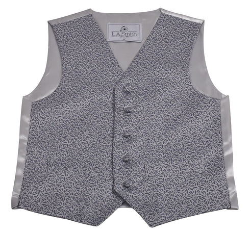 Kids Patterned V Neck Waistcoat