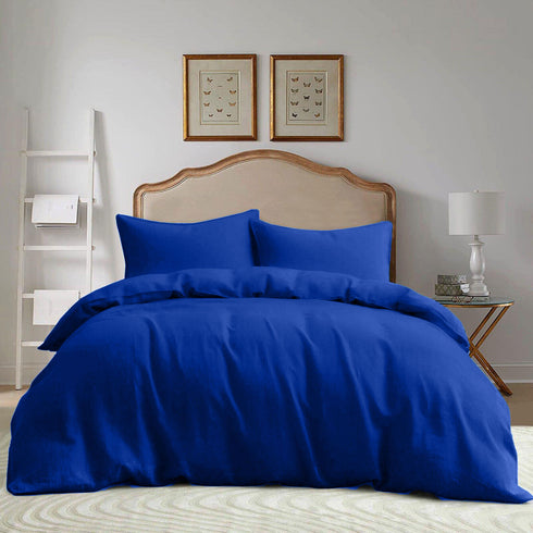 Royal Blue Full Bedding Set Double Single