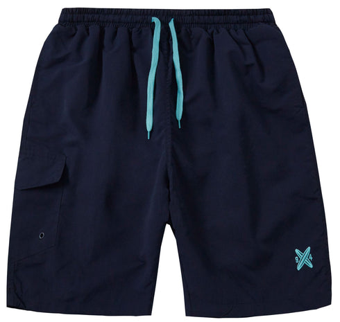 Men’s Polyester Summer Shorts – Breathable, Pockets, Elastic Waist