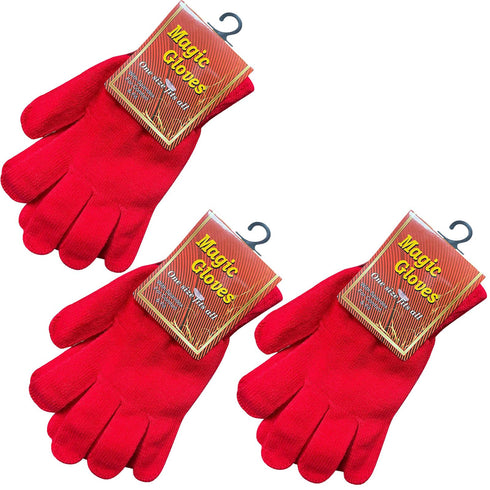 3 Pack Unisex Spandex Magic Gloves Pair