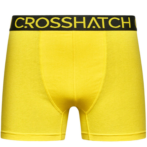 Crosshatch Men's Single Pack Boxer Knightling PKD Yellow