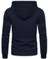 Mens Plain Fleece Zip Up Hoodie With Free Same Cord