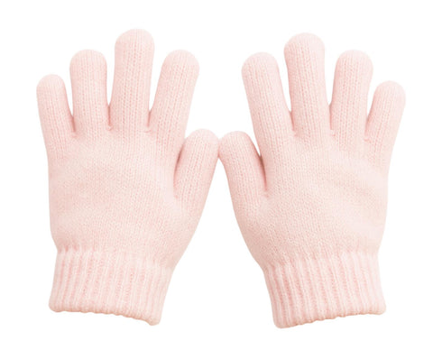 6 Pairs Kids Winter Gloves – Assorted Colours, Warm Knit Stretch Gloves