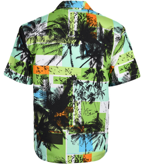 3 Pack Mens Hawaiian Shirt Short Sleeve Summer Beach