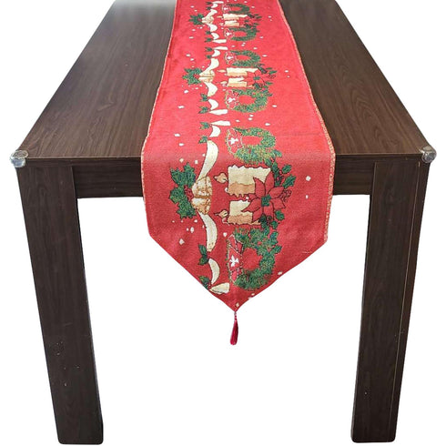 Christmas Table Runner Candle