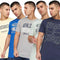 5 Pack Mens Cross Hatch Cotton T-Shirt