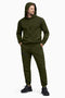 Mens Tracksuit Hooded Winter Warm Full Zip Pockets Sports Jogging Bottom Top Set