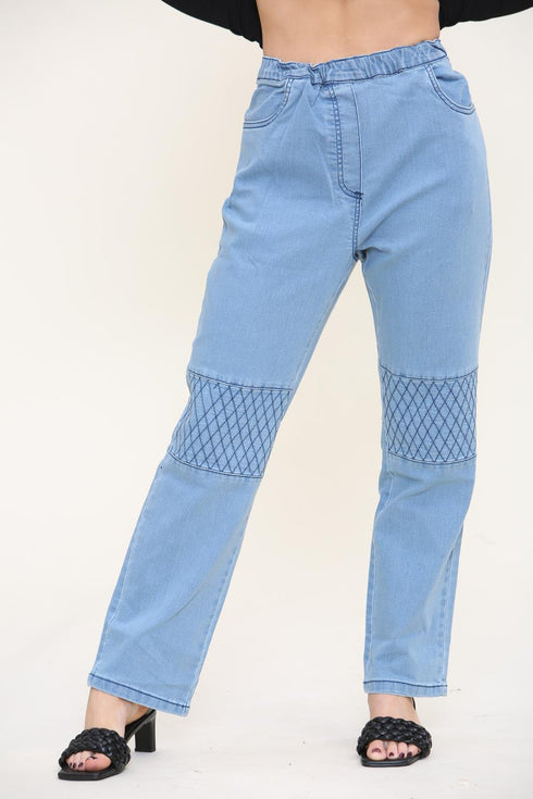 True Face Women's Jeans Bleach Wash