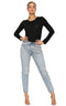 Women's Chino Trousers Light Wash