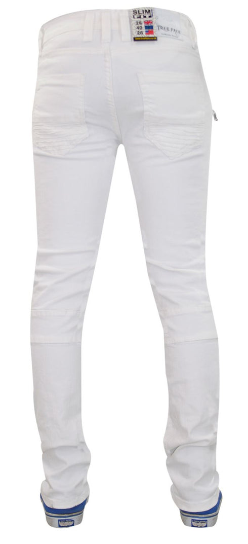 Men Rip Biker-Style Denim Jeans