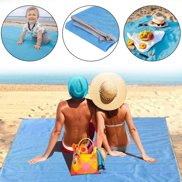 Beach Mat – Sandproof & Waterproof Outdoor Picnic Blanket, Foldable Travel Camping Mat