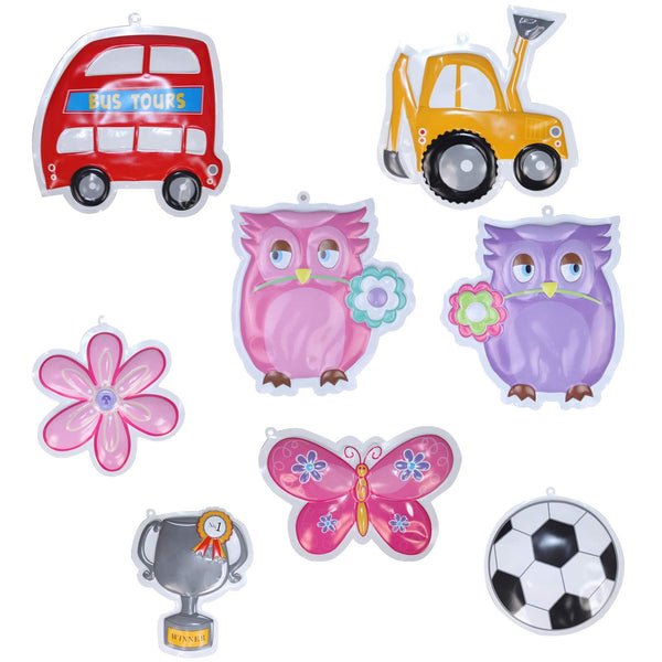Kids Bubble Plastic stickers - 4 Packs