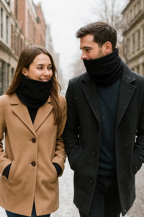 Unisex Fleece Neck Warmer – Winter Thermal Face Cover & Gaiter Scarf