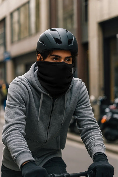 Unisex Fleece Neck Warmer – Winter Thermal Face Cover & Gaiter Scarf