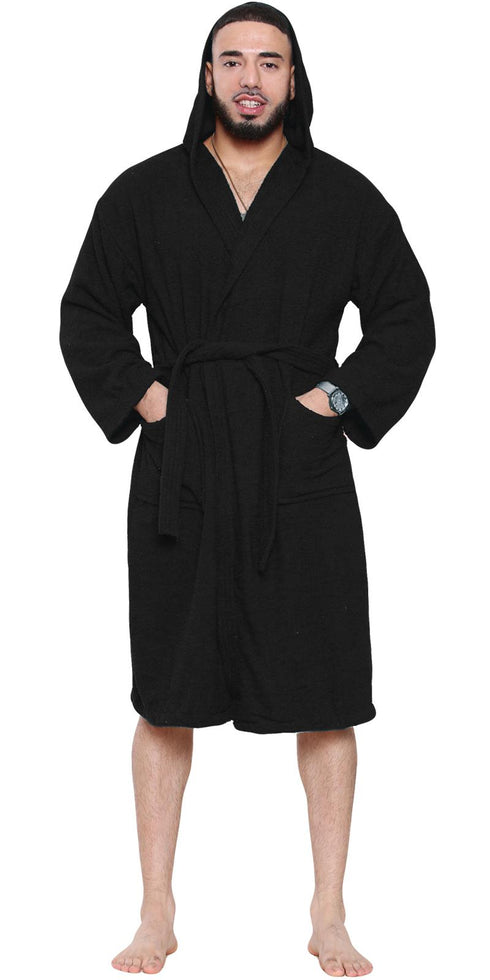 Cotton Towel Hooded Bath Robe