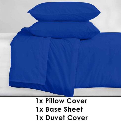 Royal Blue Full Bedding Set Double Single