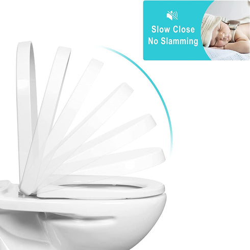 Soft Close D Shaped Toilet Seat