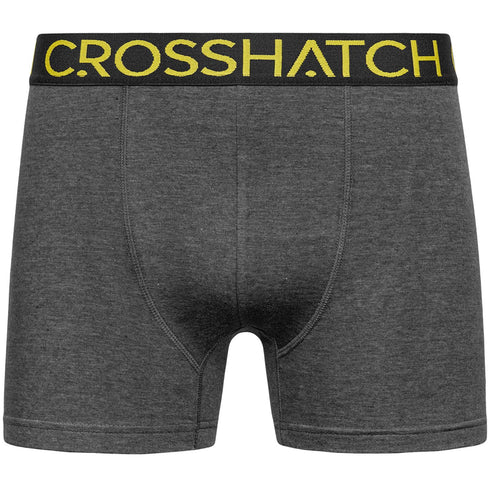 Crosshatch Men's Single Pack Boxer Knightling PKD Yellow