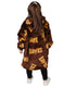 Kids Hawks Oversized Fleece Blanket Hoodie