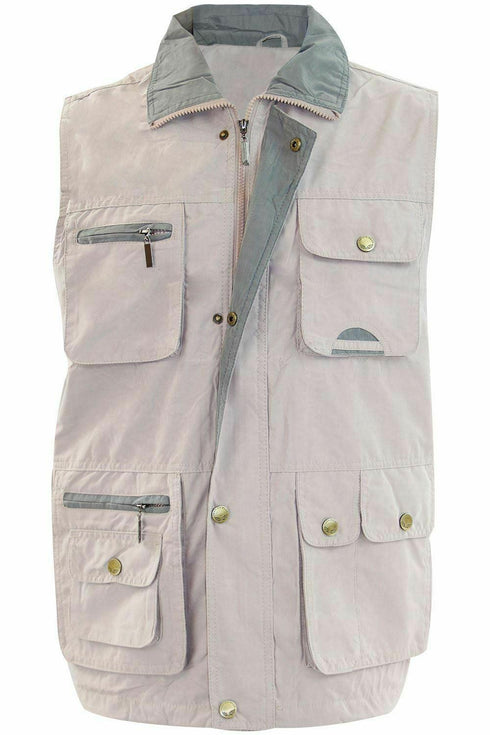 Mens Safari Sleeveless Jacket