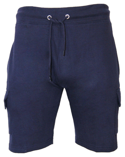 Mens Fleece Cargo Shorts