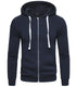 Mens Plain Fleece Zip Up Hoodie With Free Same Cord