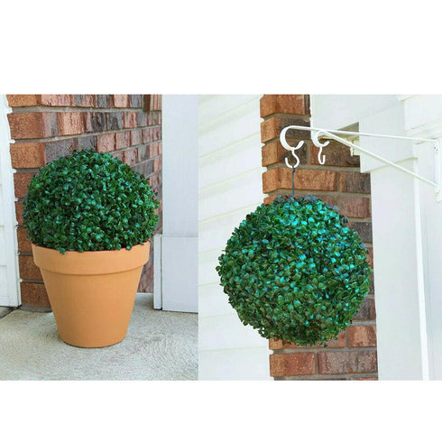 Solar Powered Topiary Ball With 20 LED Lights