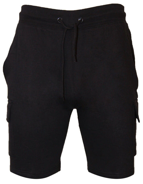 Mens Fleece Cargo Shorts