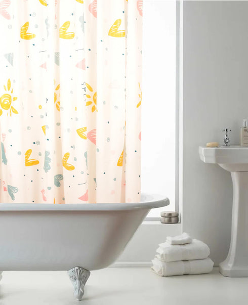 Anti Mould Printed Shower Curtain - Style A