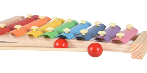 Wooden Rainbow Xylophone 8 Tone Music Enlightenment