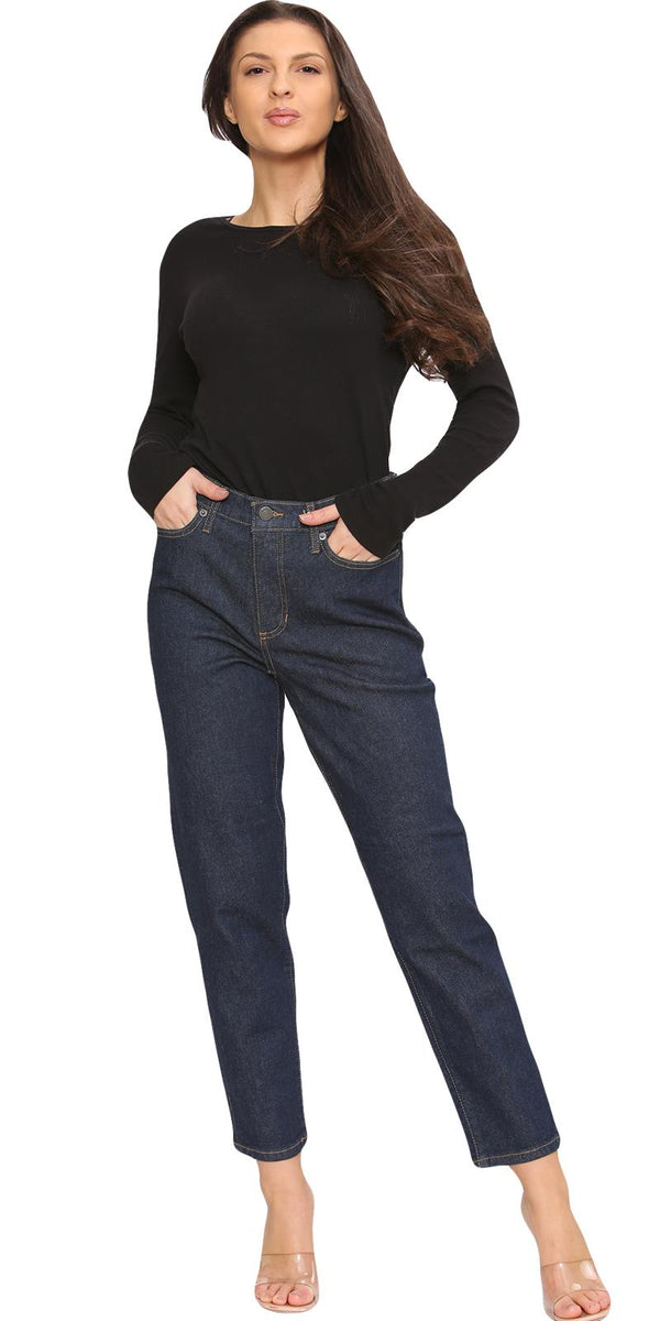 Women's Chino Trousers Dark Blue