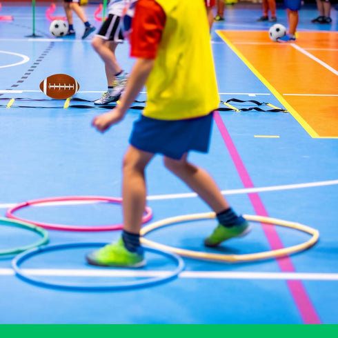 Kids Sports Ball Set – Football, Basketball & American Football