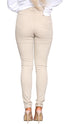 Women’s Beige High Waist Skinny Jeans