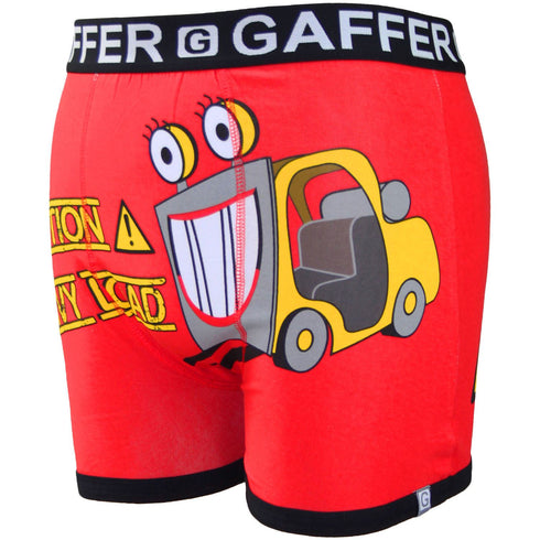 Gaffer Novelty Men’s Boxer Shorts – Caution Heavy Load Funny Print