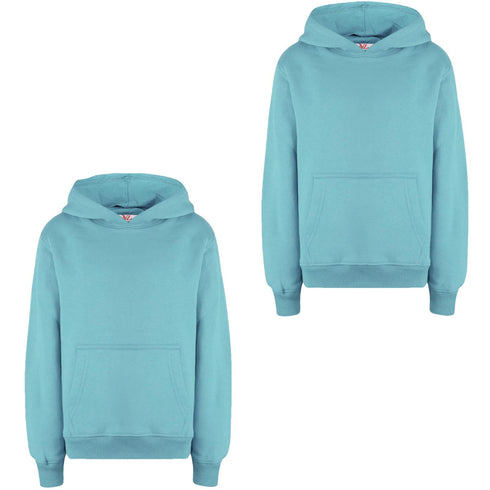 2 Pack Kids Casual Fleece Pullover Hoodie