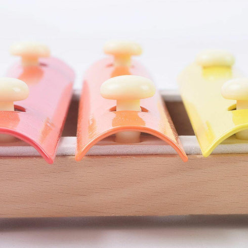 Wooden Rainbow Xylophone 8 Tone Music Enlightenment