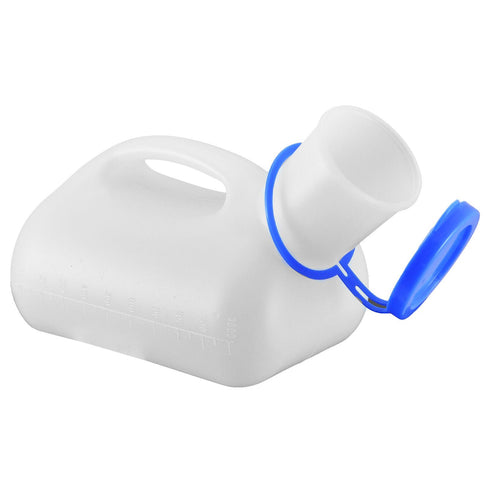 Portable Urinal Bottle with Lid & Handle – Leak-Proof, Reusable Bedside & Travel Urine Container