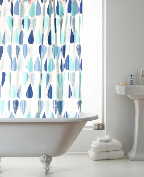 Anti Mould Printed Shower Curtain - Style D