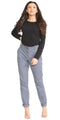 True Face Women's Chino Trousers Dark Grey