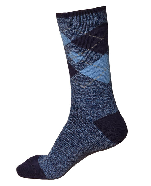 Men Calf Length Lite Fairisle Socks - 406C