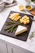 Natural Slate Serving Board – Rustic Stone Cheese & Charcuterie Platter for Appetisers, Sushi & Desserts