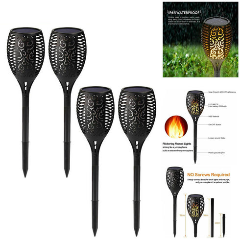 2 Pack Solar Dancing Flame Lights